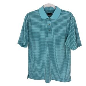 Grand Slam Performance Men's Short Sleeve Striped Polo Size Medium